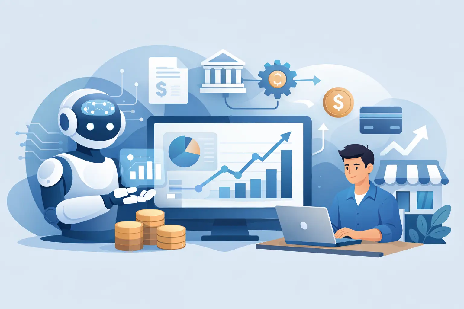العمليات المالية المدعومة بالذكاء الاصطناعي للشركات الصغيرة